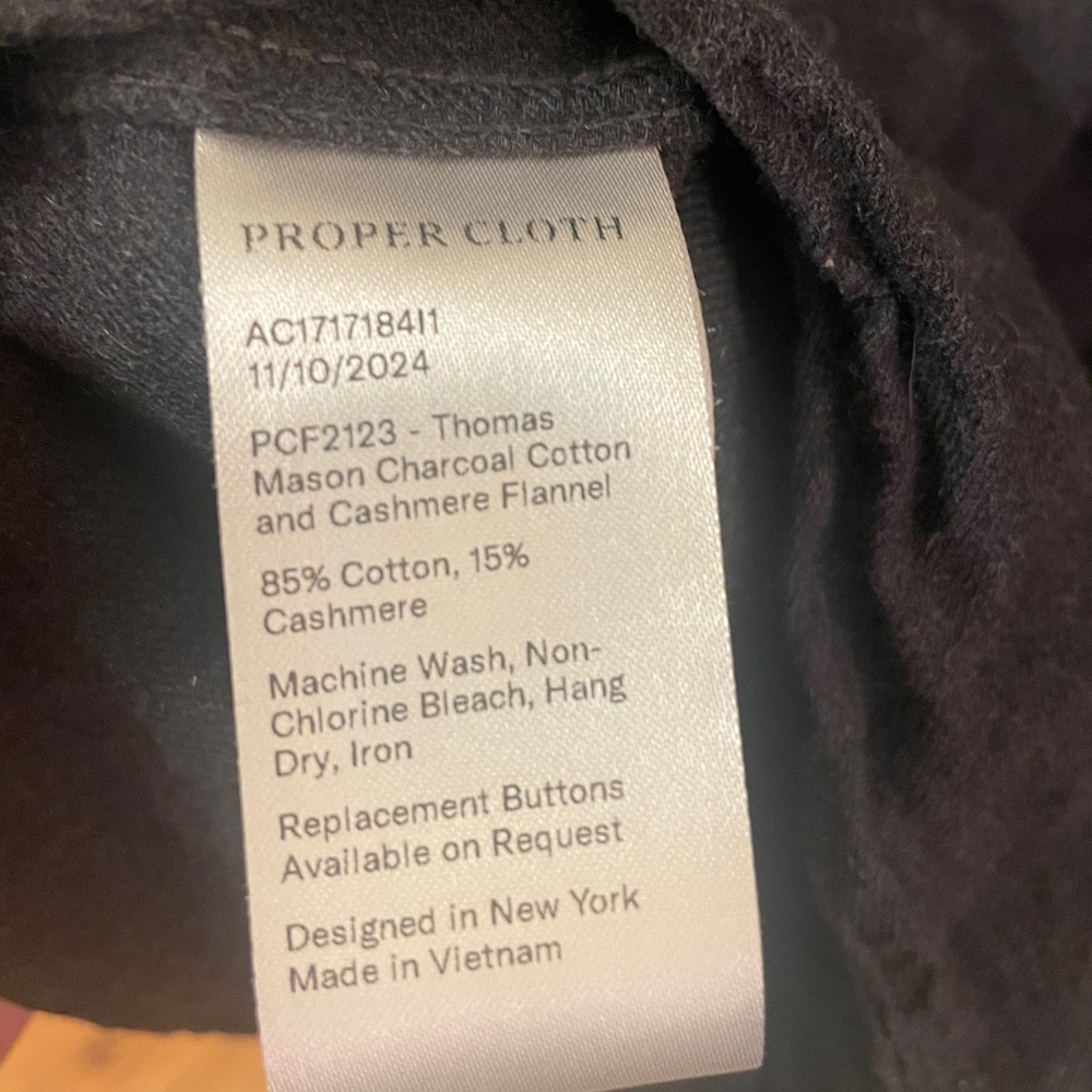 Proper Cloth Thomas Mason cotton and cashmere flannel - Picture 5 of 10